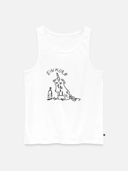 Ein Korn - Männer Premium Bio Tank Top - Weiß