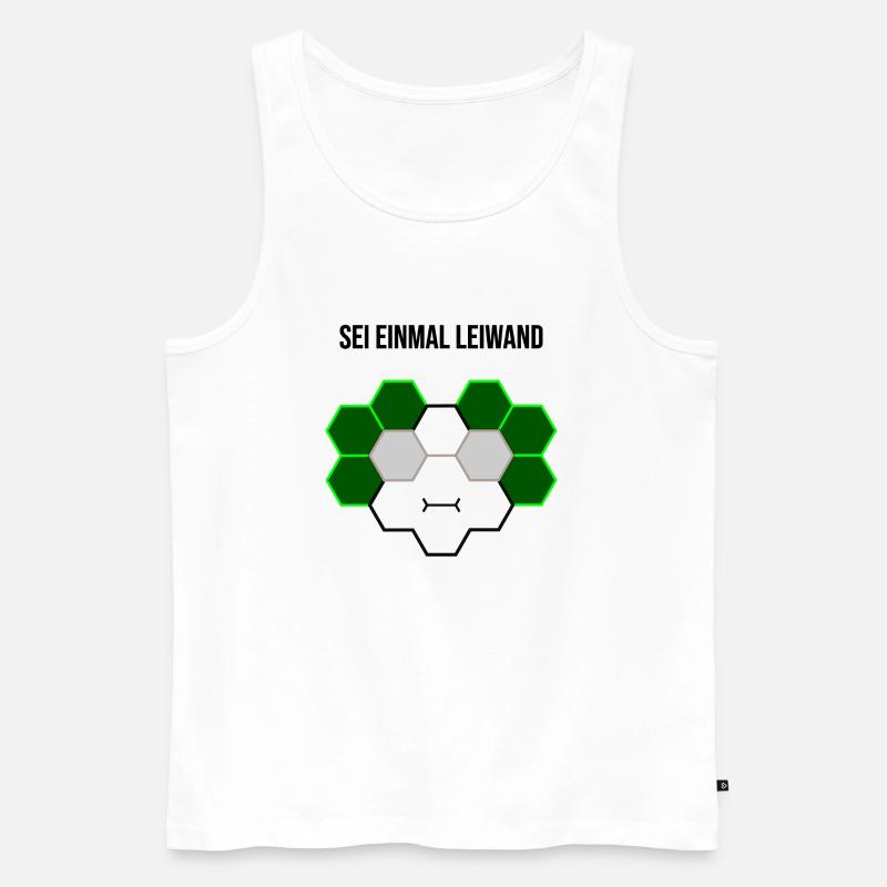 Sei einmal leiwand - Männer Premium Bio Tank Top - Weiß