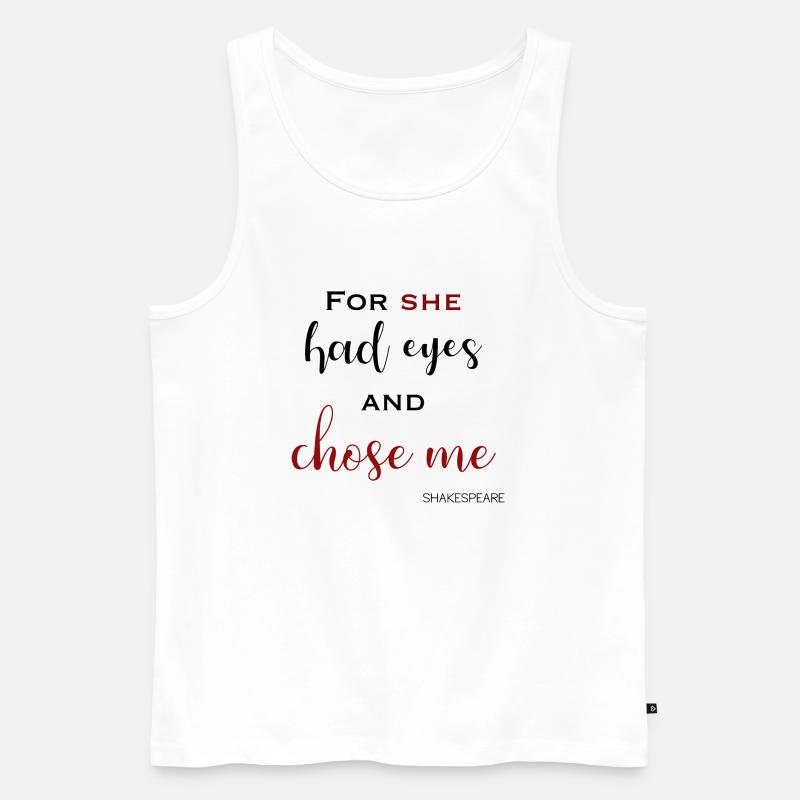 Shakespeares Satz - Männer Premium Bio Tank Top - Weiß