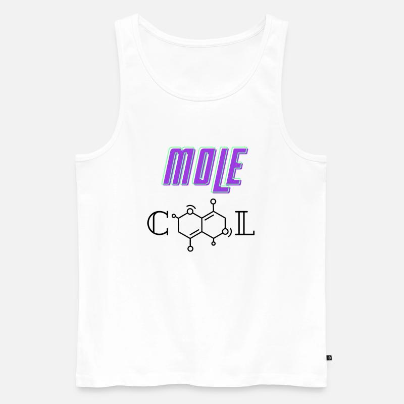 Molecule Molecool - Men's Premium Organic Tank Top - white