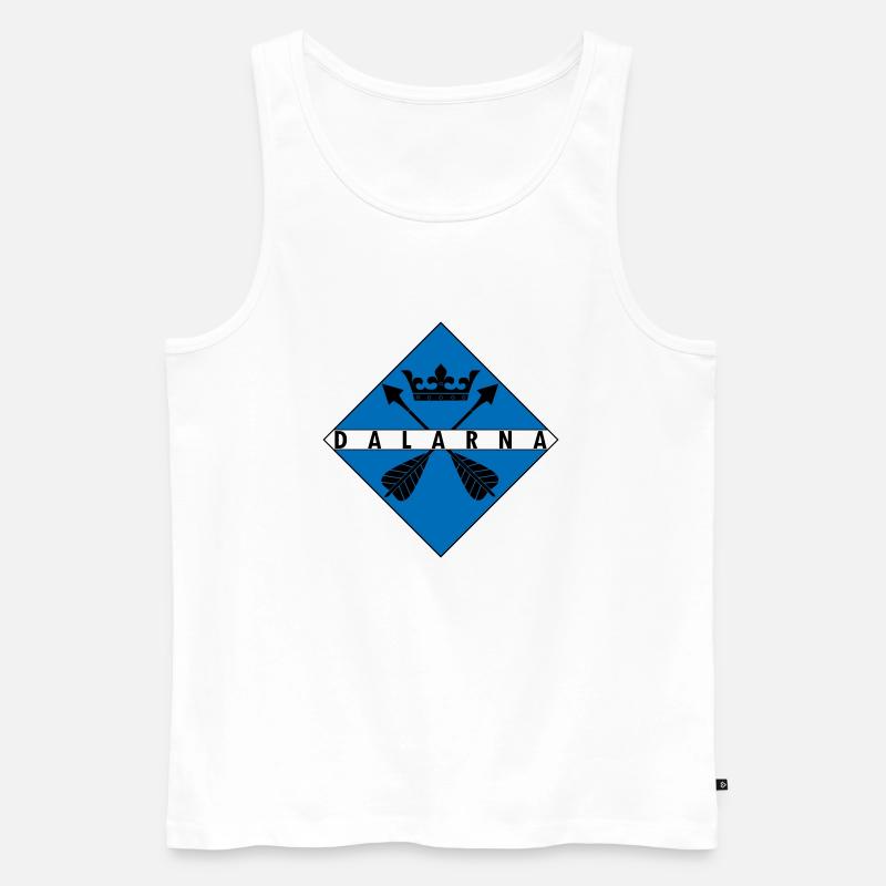 Dalarna - Männer Premium Bio Tank Top - Weiß