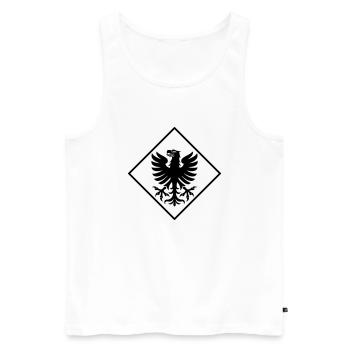 Värmland - Männer Premium Bio Tank Top - Weiß - Vorne - AI Model Male 178 light (178cm)