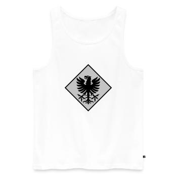 Värmland - Männer Premium Bio Tank Top - Weiß - Vorne - Michal (187cm)