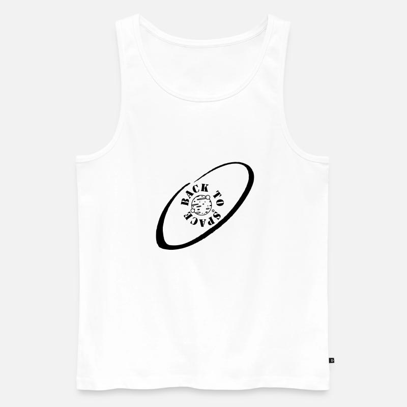 Space - Männer Premium Bio Tank Top - Weiß