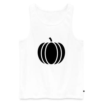 Pumpkin 17 - Men's Premium Organic Tank Top - white - Front - Michal (187cm)
