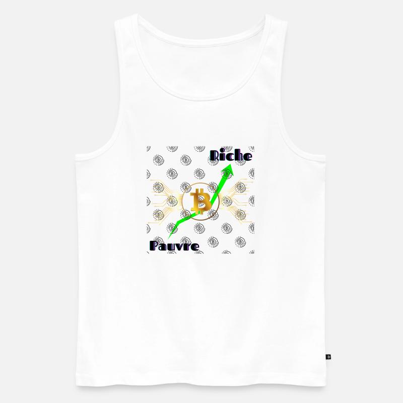 arme Reiche - Männer Premium Bio Tank Top - Weiß