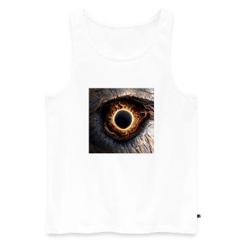 Auge des Drachen - Männer Premium Bio Tank Top - Weiß - Vorne - Michal (187cm)