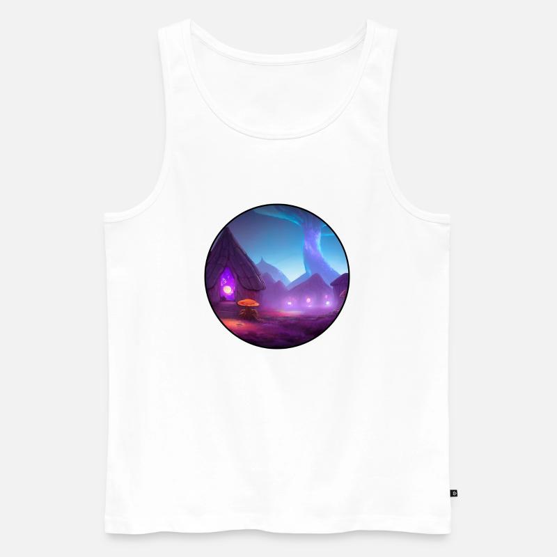Pilzdorf - Männer Premium Bio Tank Top - Weiß