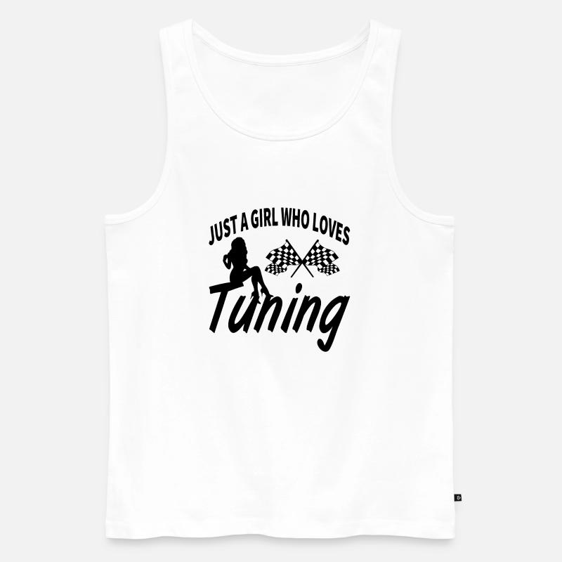 Auto - Männer Premium Bio Tank Top - Weiß