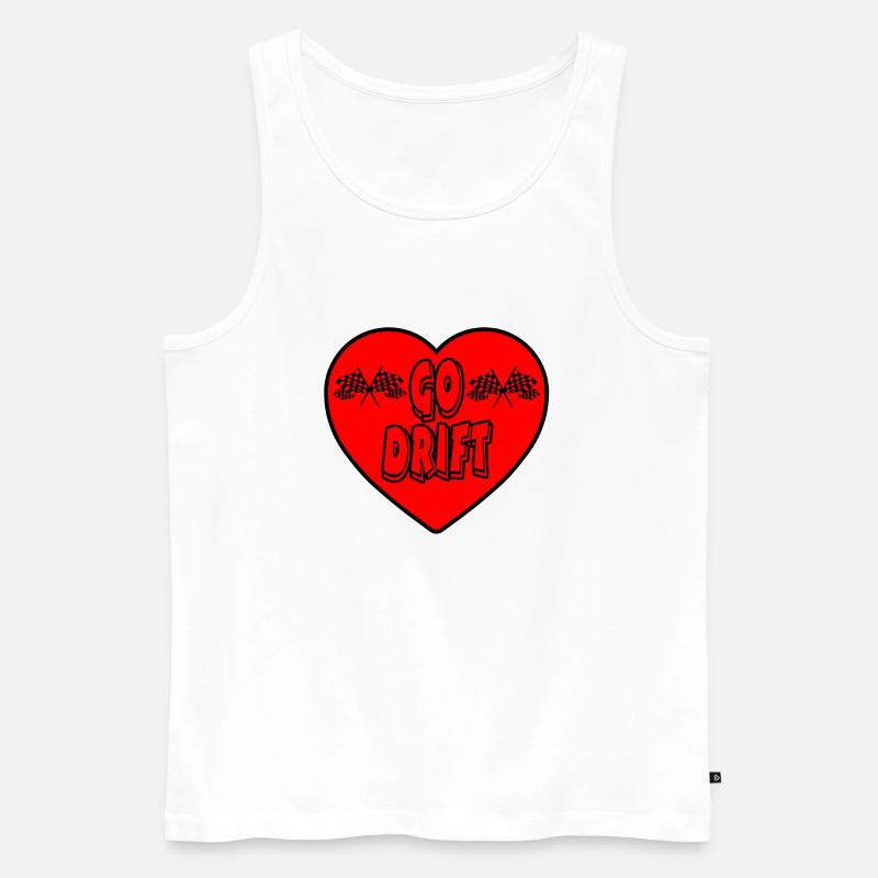 Auto - Männer Premium Bio Tank Top - Weiß