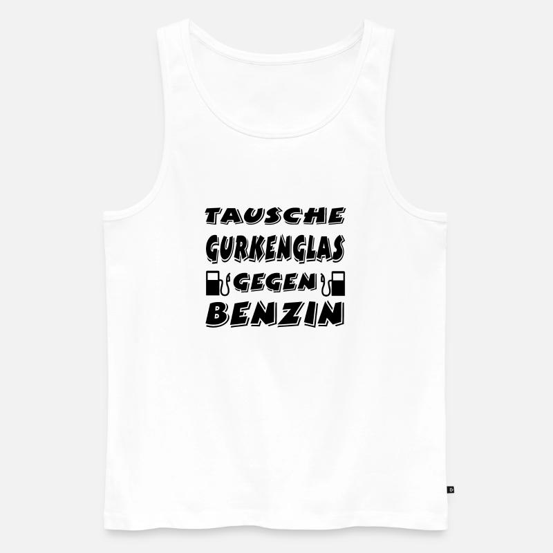 Auto - Männer Premium Bio Tank Top - Weiß