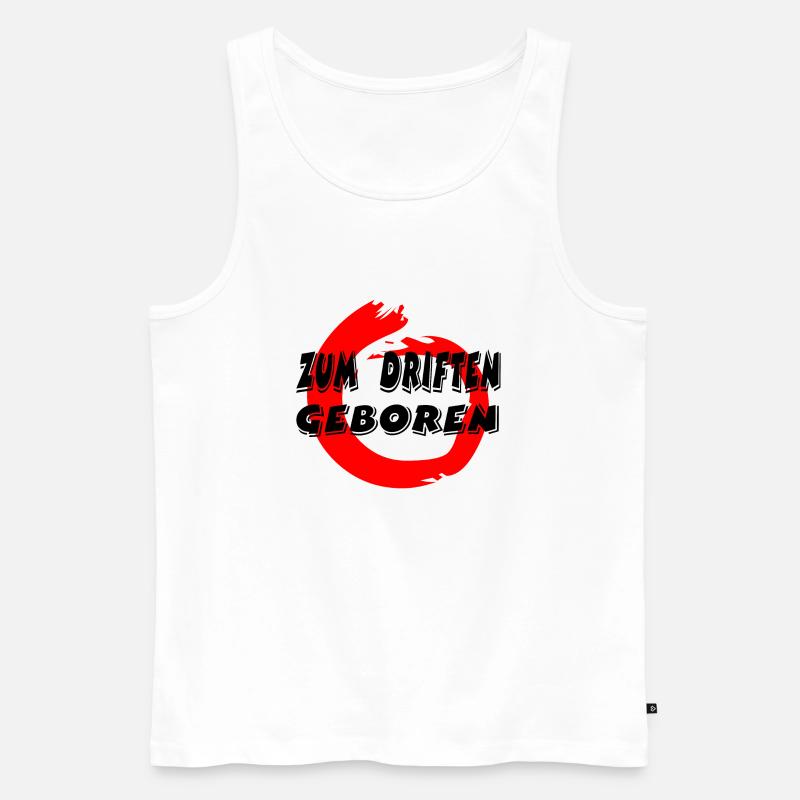 Auto - Männer Premium Bio Tank Top - Weiß