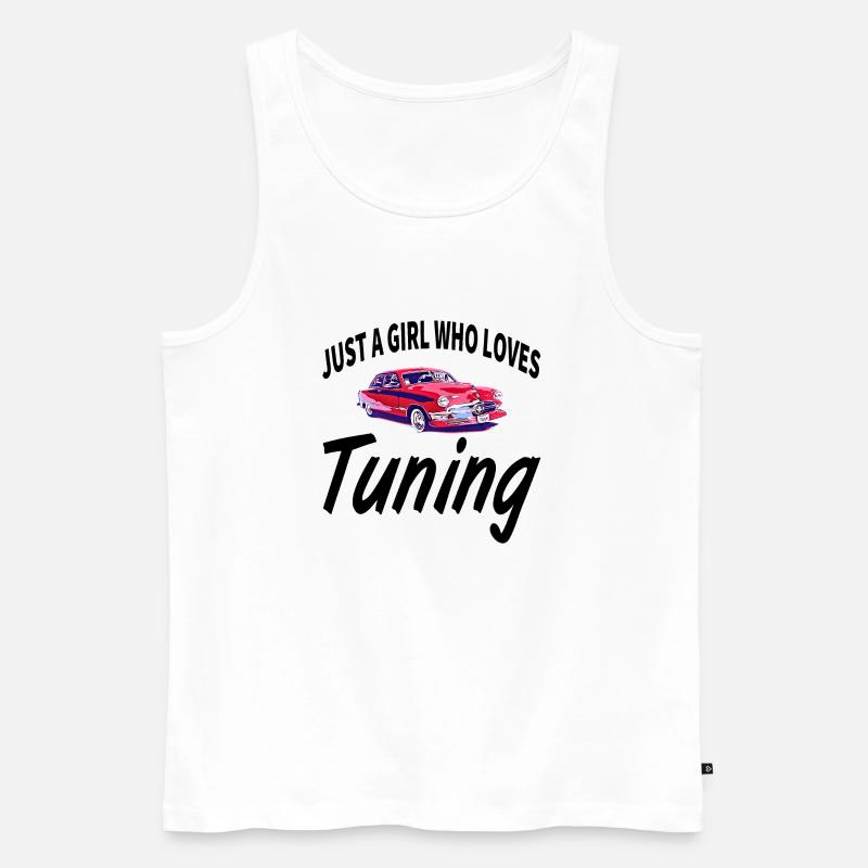 Auto - Männer Premium Bio Tank Top - Weiß