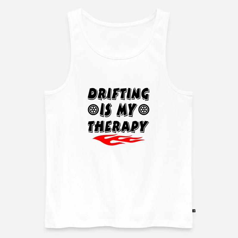 Auto - Männer Premium Bio Tank Top - Weiß