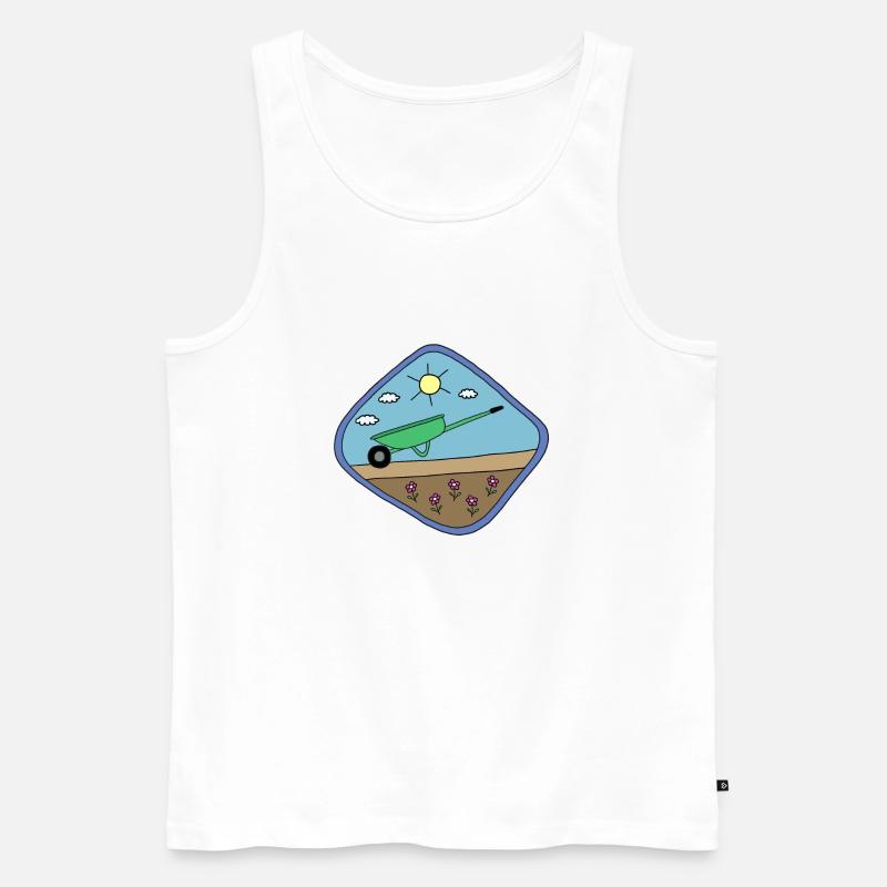 Garten Design - Männer Premium Bio Tank Top - Weiß
