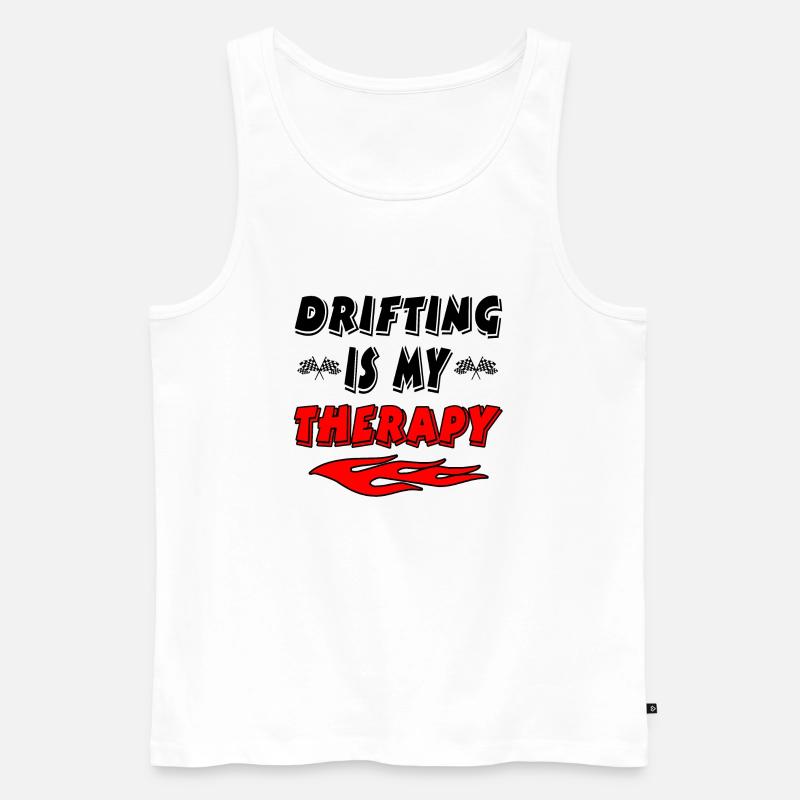 Auto - Männer Premium Bio Tank Top - Weiß