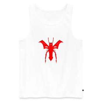 Fliegende Spinne - Männer Premium Bio Tank Top - Weiß - Vorne - AI Model Male 178 light (178cm)