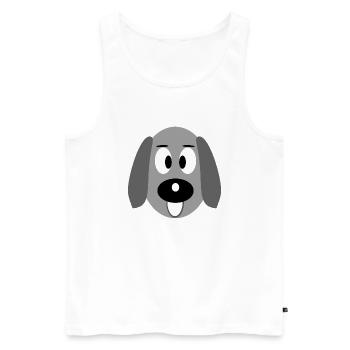 Tier - Männer Premium Bio Tank Top - Weiß - Vorne - Michal (187cm)
