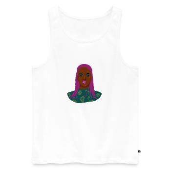 African beauty - Débardeur bio Premium Homme - blanc - Devant - Michal (187cm)