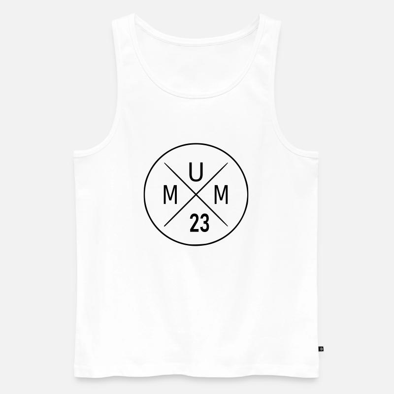 Mum 23 - Männer Premium Bio Tank Top - Weiß