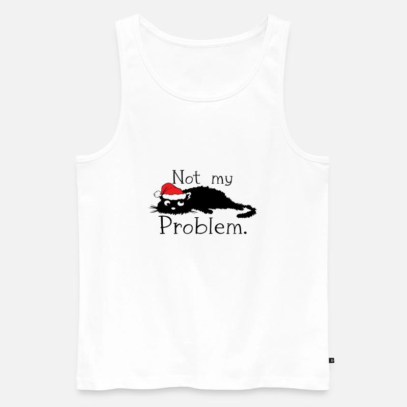 Not My Problem - Männer Premium Bio Tank Top - Weiß