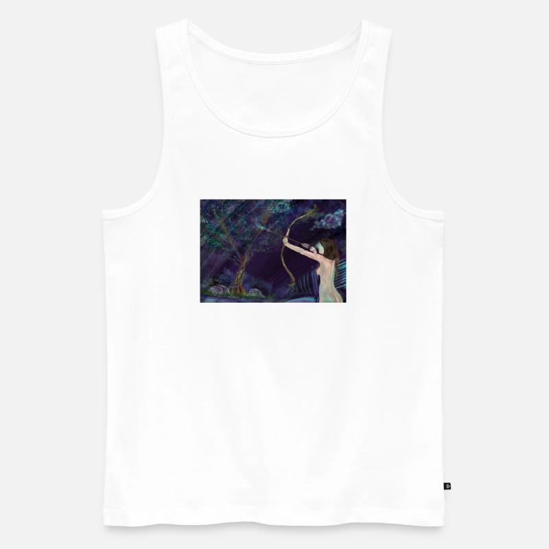 Trust your Aim, Instinct - Männer Premium Bio Tank Top - Weiß