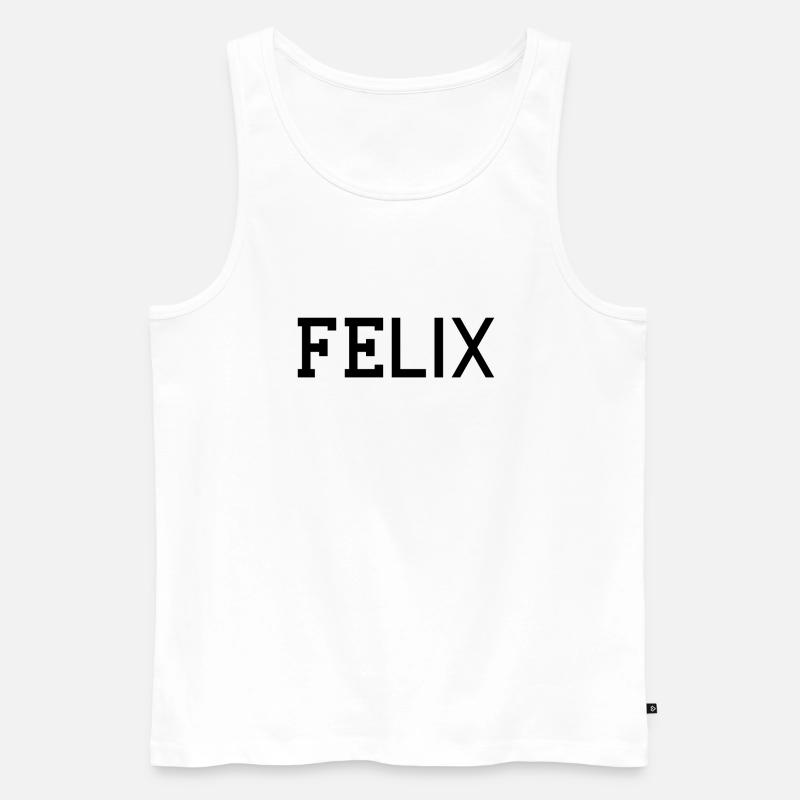 FELIX - Männer Premium Bio Tank Top - Weiß