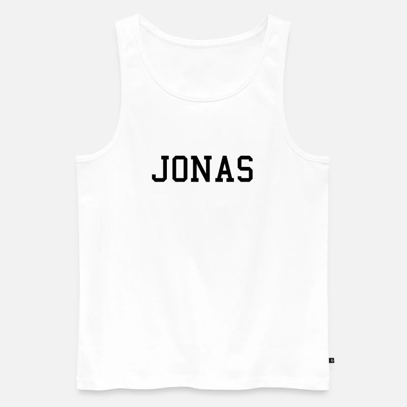 JONAS - Männer Premium Bio Tank Top - Weiß