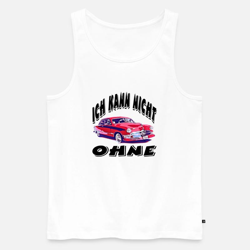 Auto - Männer Premium Bio Tank Top - Weiß