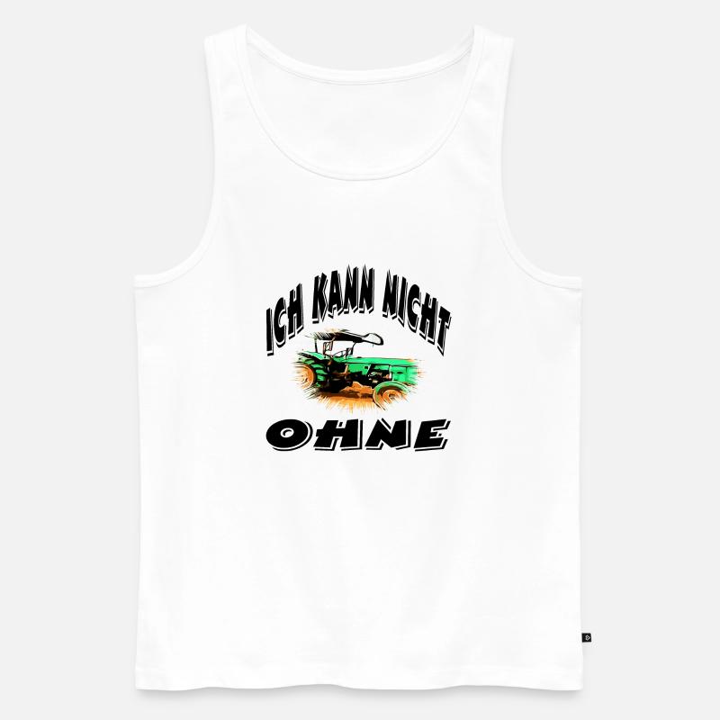 Traktor - Männer Premium Bio Tank Top - Weiß