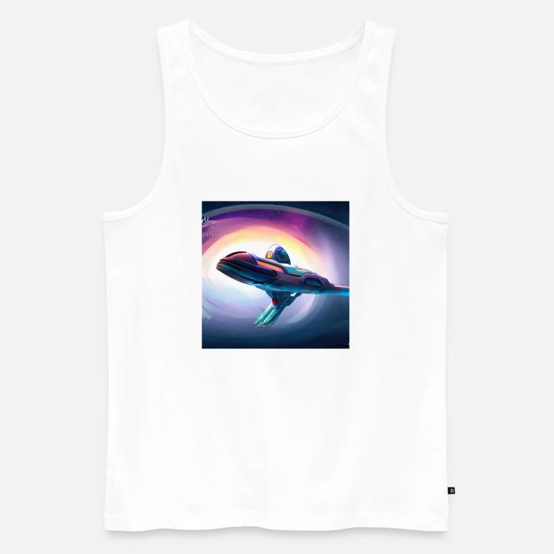 Cosmic Creativity 2 - Männer Premium Bio Tank Top - Weiß