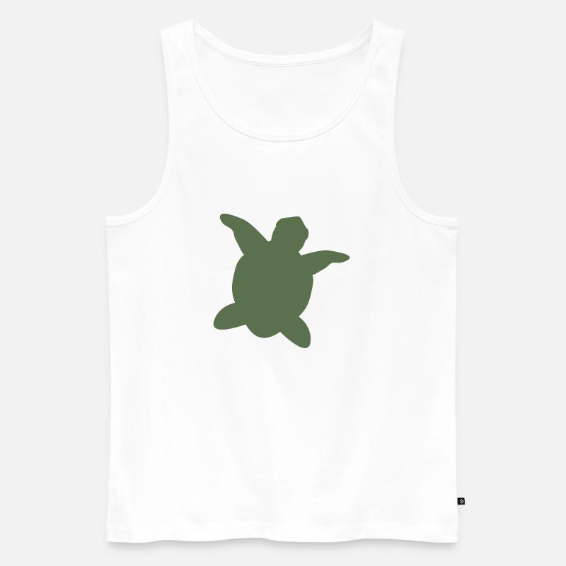 Schild Papa - Männer Premium Bio Tank Top - Weiß