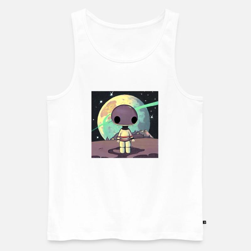 Cosmic Creativity 16 - Männer Premium Bio Tank Top - Weiß