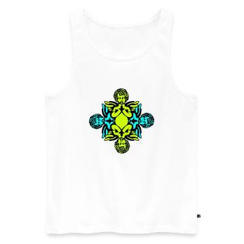 Engel - Männer Premium Bio Tank Top - Weiß - Vorne - AI Model Male 178 light (178cm)