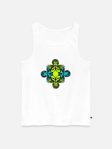 Angel - Men's Premium Organic Tank Top - white