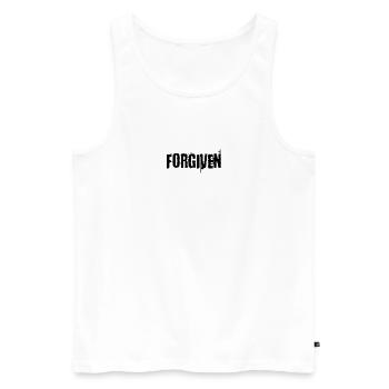 Pardonné - Débardeur bio Premium Homme - blanc - Devant - AI Model Male 178 light (178cm)