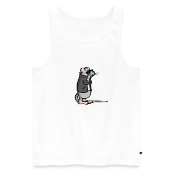 Rodent without a cause. - Men's Premium Organic Tank Top - white - Front - Michal (187cm)