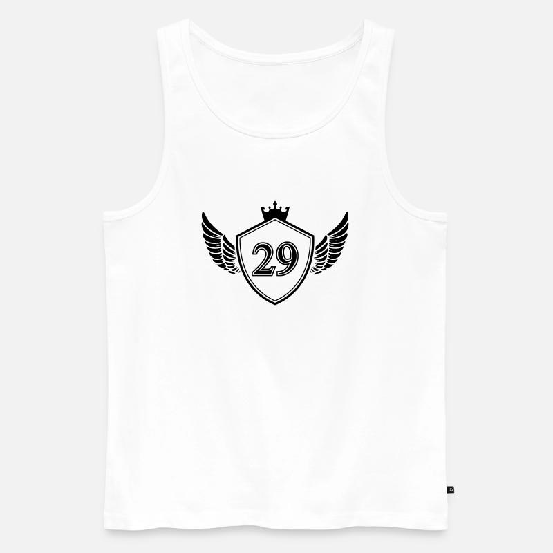 wappen 29 - Männer Premium Bio Tank Top - Weiß