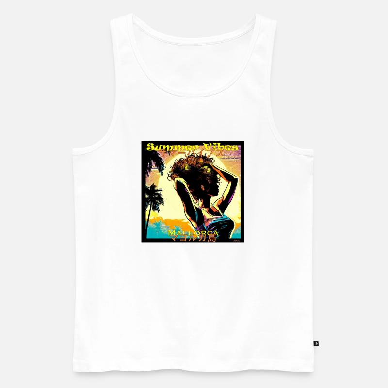 PNC SummerVibes - Männer Premium Bio Tank Top - Weiß