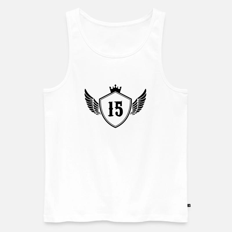 wappen 15 - Männer Premium Bio Tank Top - Weiß