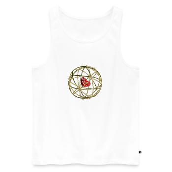 DEIN NORDEN - Männer Premium Bio Tank Top - Weiß - Vorne - Michal (187cm)
