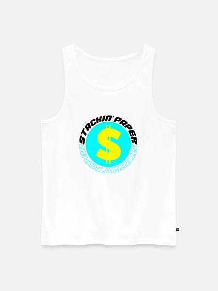 stackin paper 003 - Männer Premium Bio Tank Top - Weiß