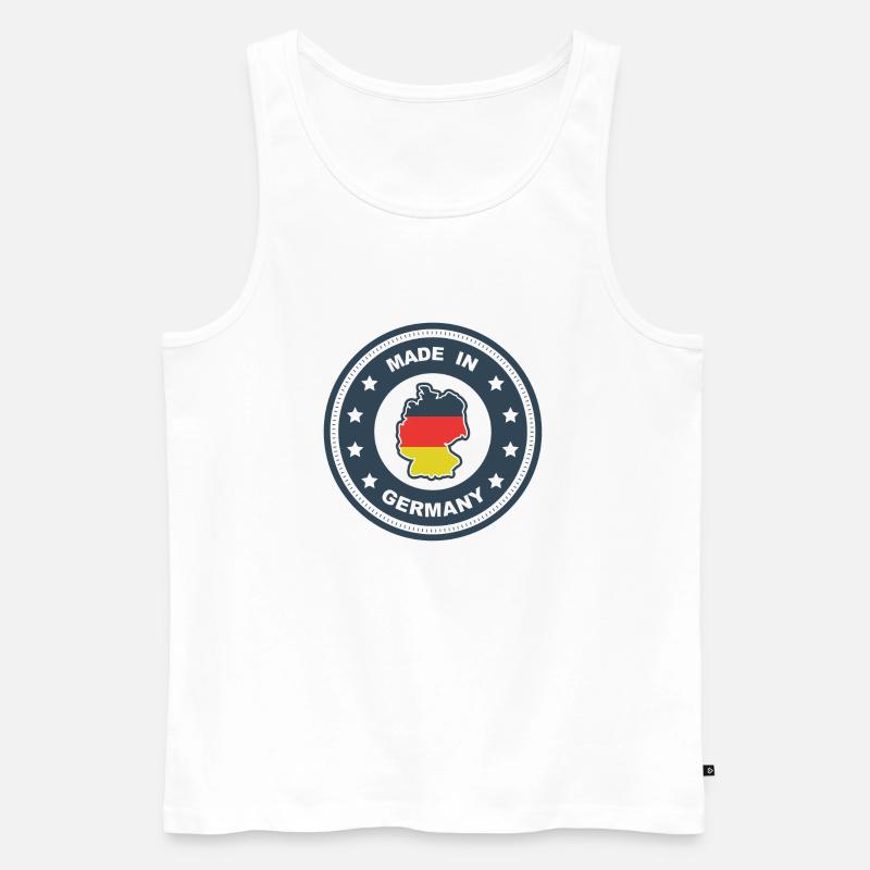 Made in Germany - Männer Premium Bio Tank Top - Weiß