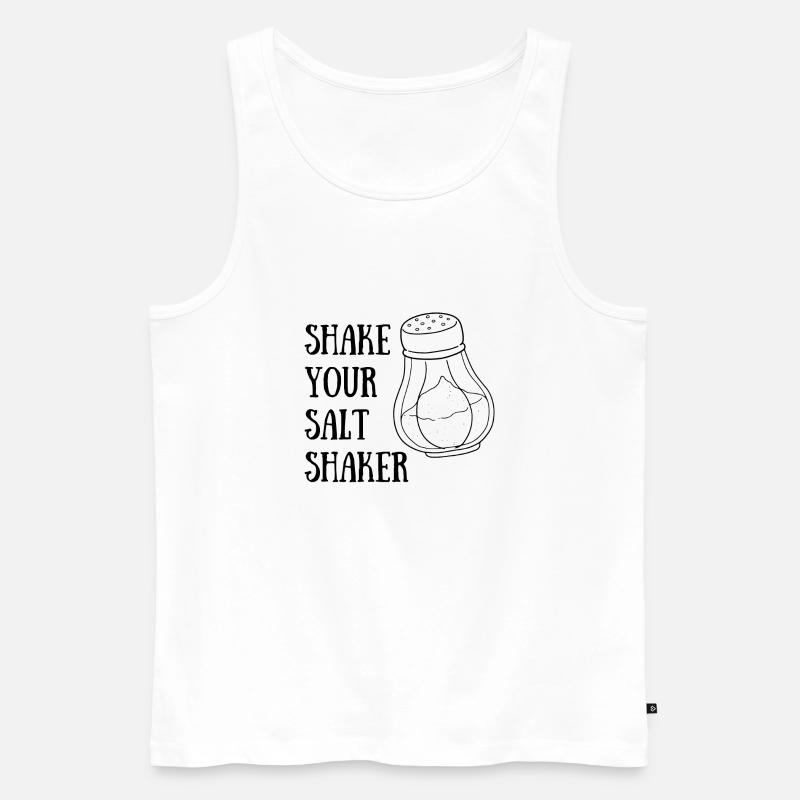 Shake your Salt Shaker - Männer Premium Bio Tank Top - Weiß