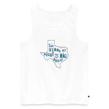Western Desert Retro 7 - Men's Premium Organic Tank Top - white - Front - AI Model Male 178 light (178cm)