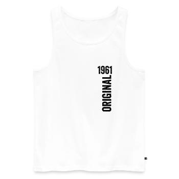 1961 Original Birthday Gift 1961 - Men's Premium Organic Tank Top - white - Front - Michal (187cm)