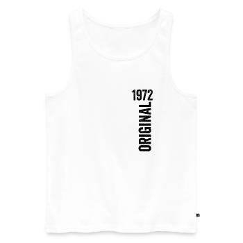 1972 Original Birthday Gift 1972 - Men's Premium Organic Tank Top - white - Front - Michal (187cm)