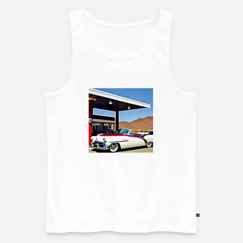 C32 - Männer Premium Bio Tank Top - Weiß