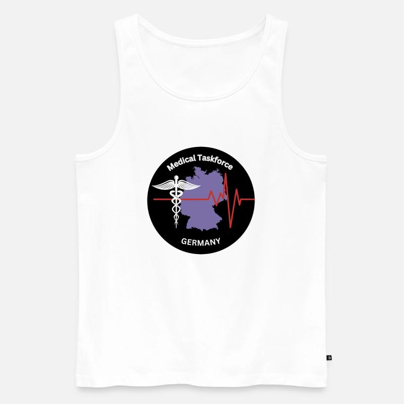 Medical Taskforce Germany - Männer Premium Bio Tank Top - Weiß