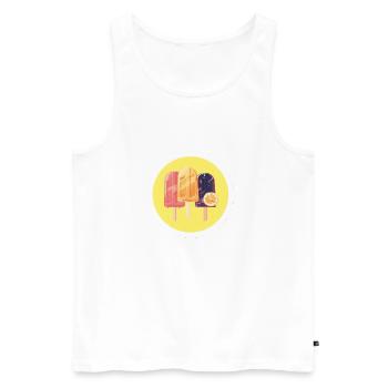 Saftis lover - Men's Premium Organic Tank Top - white - Front - AI Model Male 178 light (178cm)